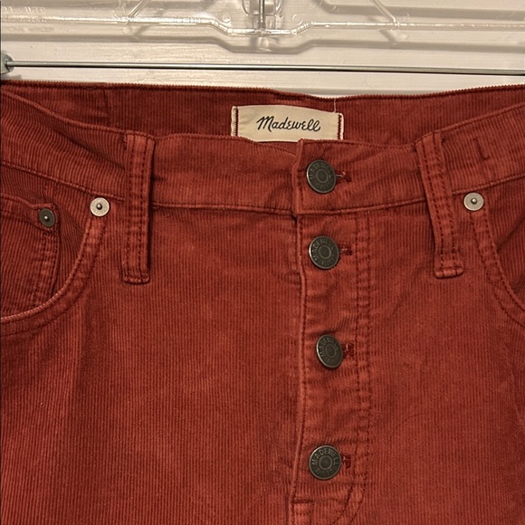 Madewell Rust Button-Fly Pants - Picture 2 of 4